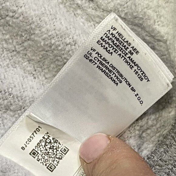 The North Face Womens Sweatshirt Pullover Hoodie Gray Grey Kangaroo Pocket XS - Picture 15 of 16